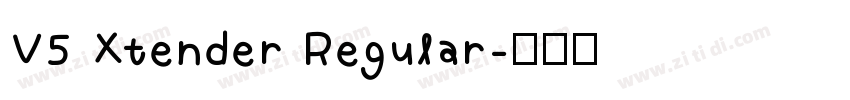 V5 Xtender Regular字体转换
